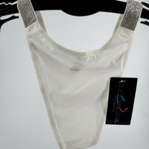 Culotte blanche strass Love Belly S