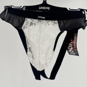 Jockstrap dentelle blanc Look Me XL
